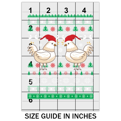 Chicken with hat Ugly Sweater DTF