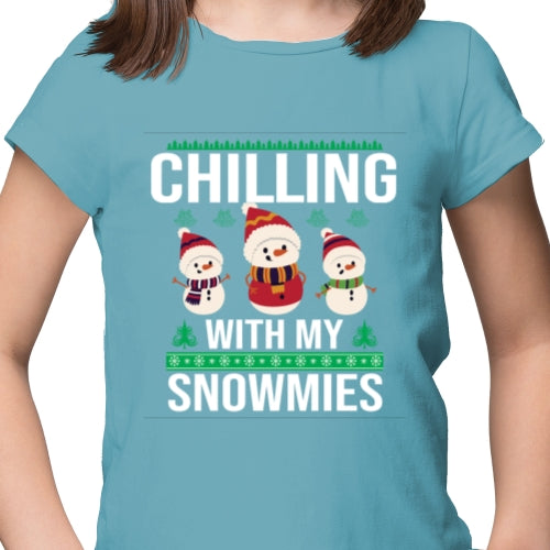 Chilling with snowmies Ugly Sweater DTF