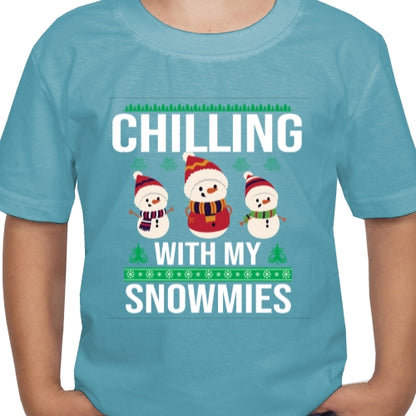 Chilling with snowmies Ugly Sweater DTF