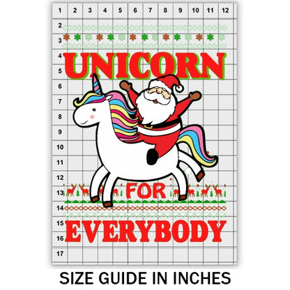 Unicorn for Everybody Ugly Sweater DTF