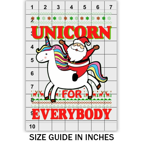 Unicorn for Everybody Ugly Sweater DTF