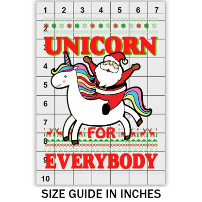 Unicorn for Everybody Ugly Sweater DTF