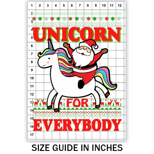 Unicorn for Everybody Ugly Sweater Sublimation