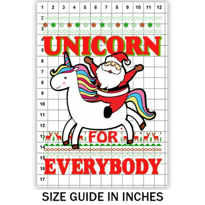 Unicorn for Everybody Ugly Sweater Sublimation