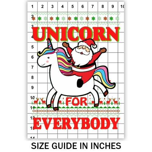 Unicorn for Everybody Ugly Sweater Sublimation