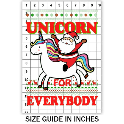 Unicorn for Everybody Ugly Sweater Sublimation