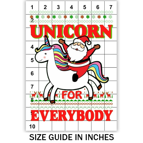 Unicorn for Everybody Ugly Sweater Sublimation