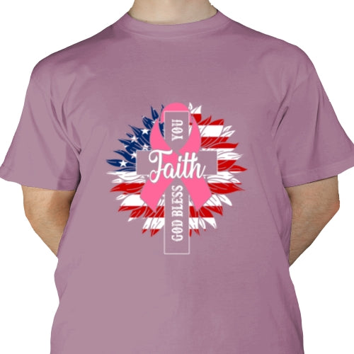 Pink Ribbon Faith DTF