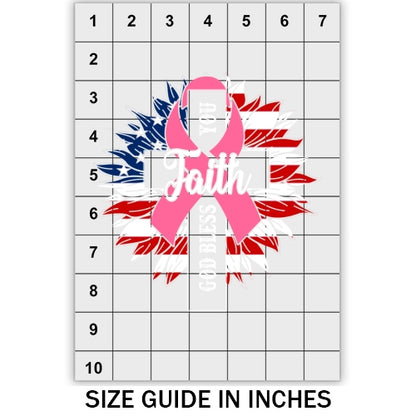 Pink Ribbon Faith DTF