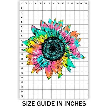 Tie Dye Sunflower Sublimation