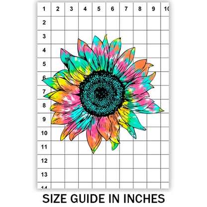 Tie Dye Sunflower Sublimation