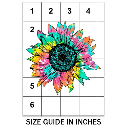 Tie Dye Sunflower Sublimation