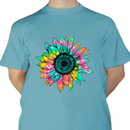Tie Dye Sunflower DTF