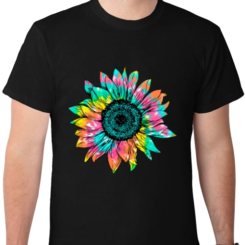 Tie Dye Sunflower DTF
