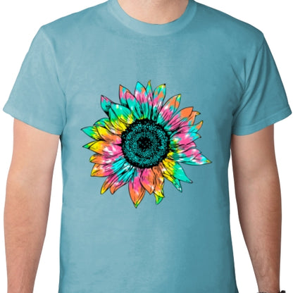 Tie Dye Sunflower DTF