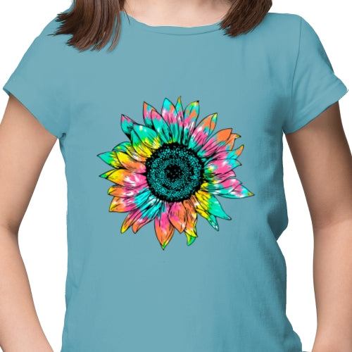 Tie Dye Sunflower DTF