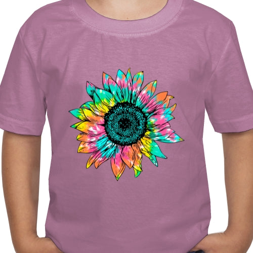 Tie Dye Sunflower DTF