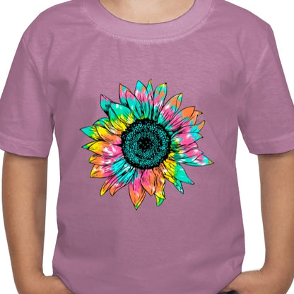 Tie Dye Sunflower DTF