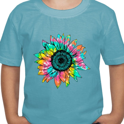 Tie Dye Sunflower DTF