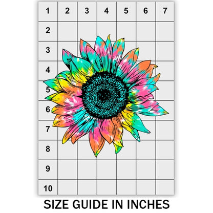 Tie Dye Sunflower DTF