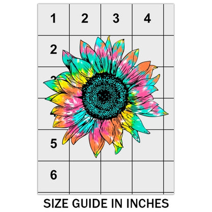 Tie Dye Sunflower DTF