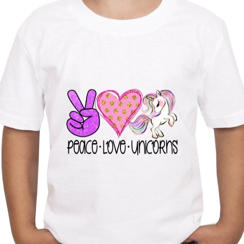 Peace Love Unicorns Sublimation