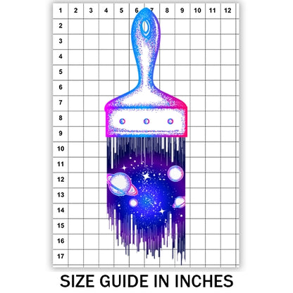 Galaxy Paintbrush Sublimation