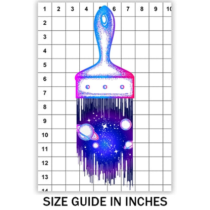 Galaxy Paintbrush Sublimation
