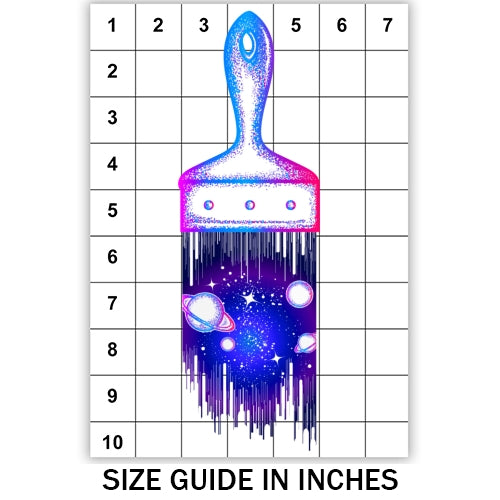 Galaxy Paintbrush Sublimation