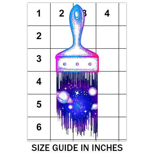 Galaxy Paintbrush Sublimation