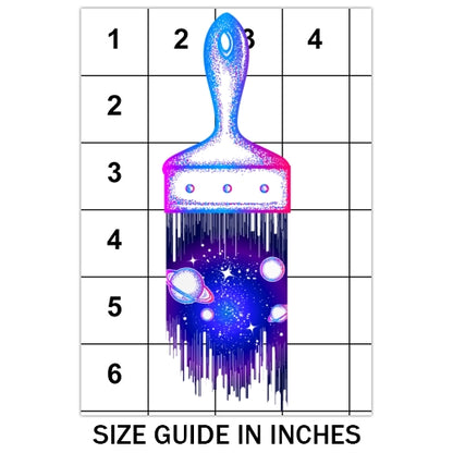 Galaxy Paintbrush Sublimation