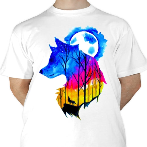 Watercolor Wolf Sublimation