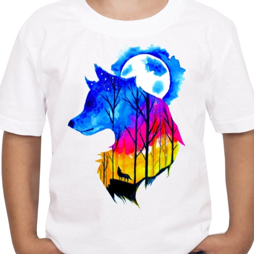 Watercolor Wolf Sublimation