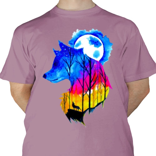 Watercolor Wolf DTF