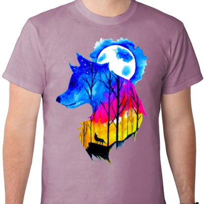 Watercolor Wolf DTF