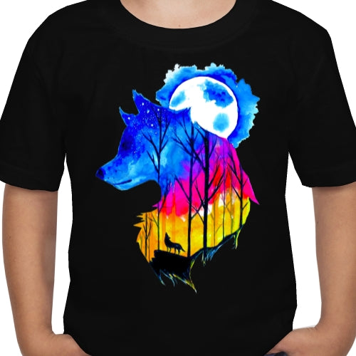 Watercolor Wolf DTF