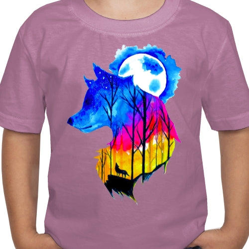 Watercolor Wolf DTF