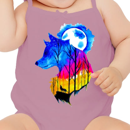 Watercolor Wolf DTF