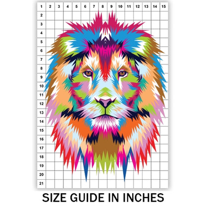 Colorful Lion Sublimation