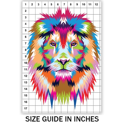 Colorful Lion Sublimation