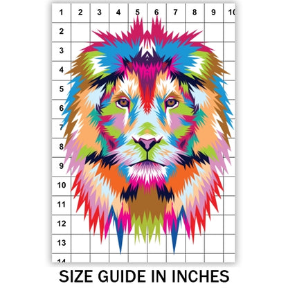 Colorful Lion Sublimation