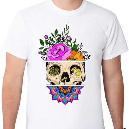 Flower Sugar Skull Sublimation