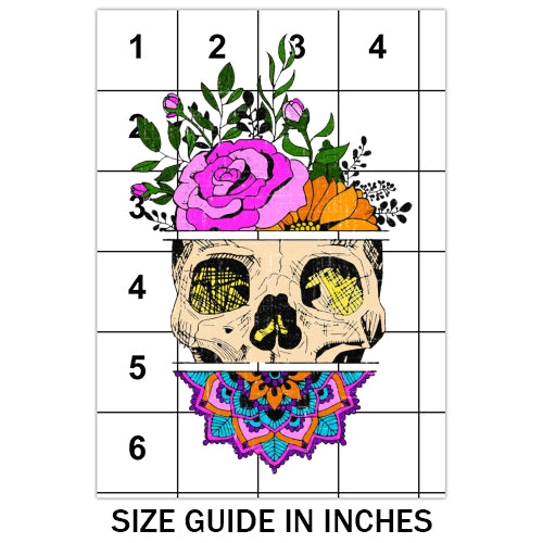 Flower Sugar Skull Sublimation