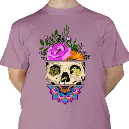 Flower Sugar Skull DTF