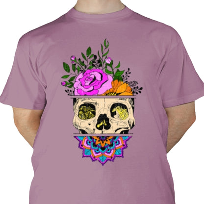 Flower Sugar Skull DTF