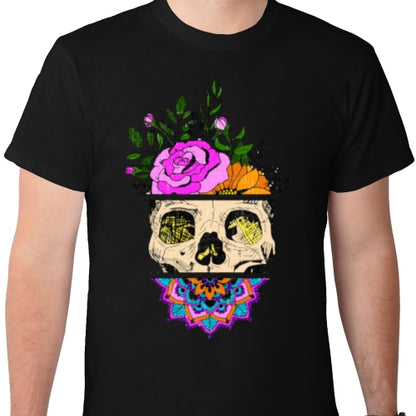 Flower Sugar Skull DTF