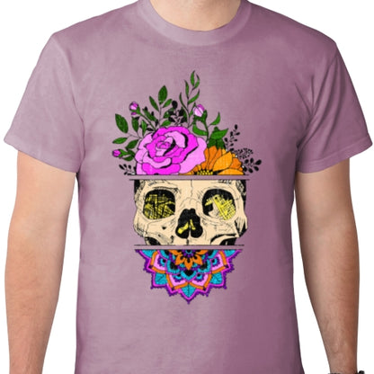 Flower Sugar Skull DTF