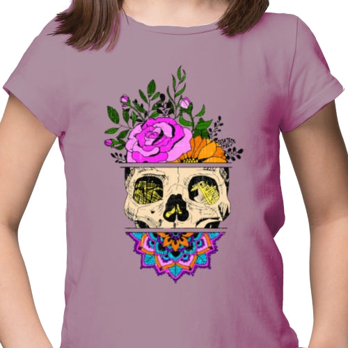 Flower Sugar Skull DTF