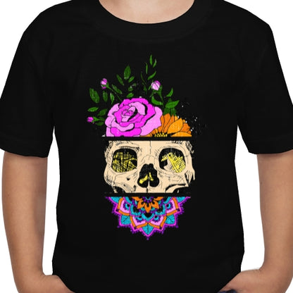 Flower Sugar Skull DTF