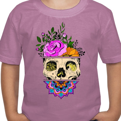 Flower Sugar Skull DTF